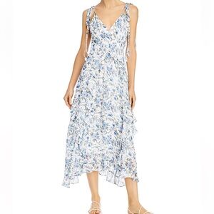 Rebecca Taylor Dress in Blue and White Floral